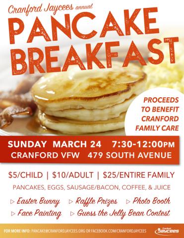Cranford Jaycees Pancake Breakfast 2024